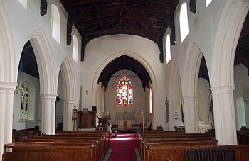 The interior looking east June 2012